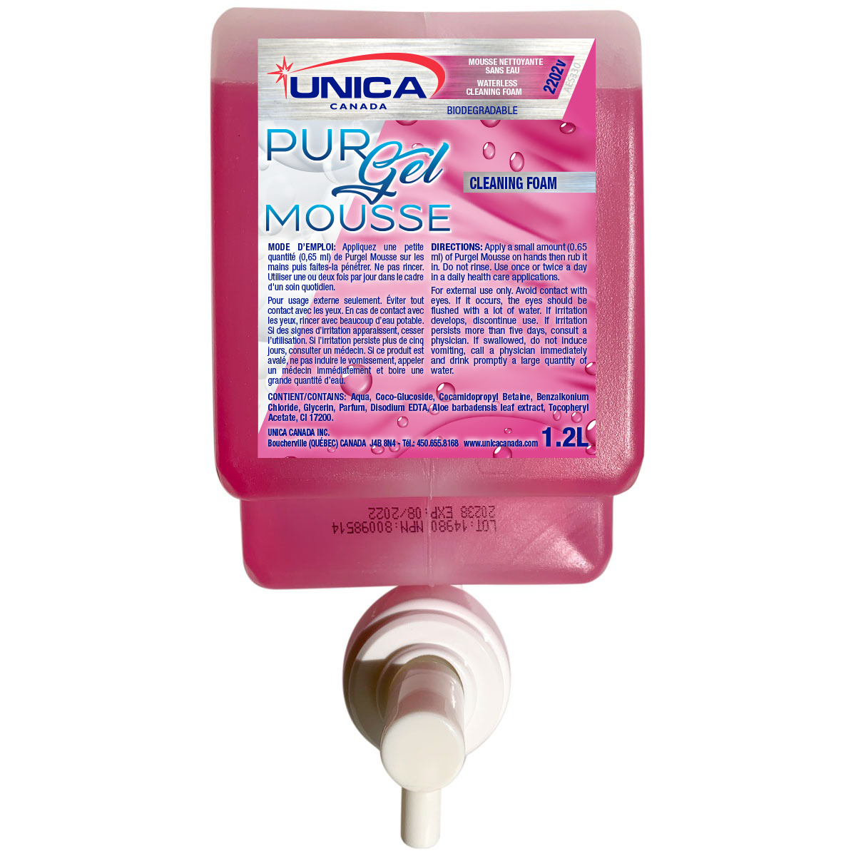 Purgel Mousse (Unicafoam 800) – Unica Canada